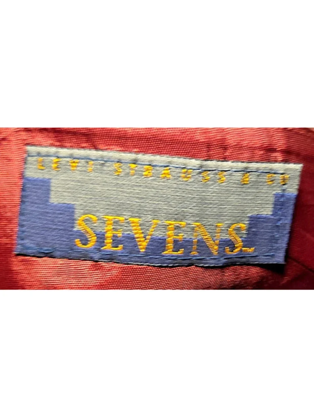 Vintage 80s Levi Strauss & Co SEVENS Blazer Mens 44L Gray Sport Coat USA